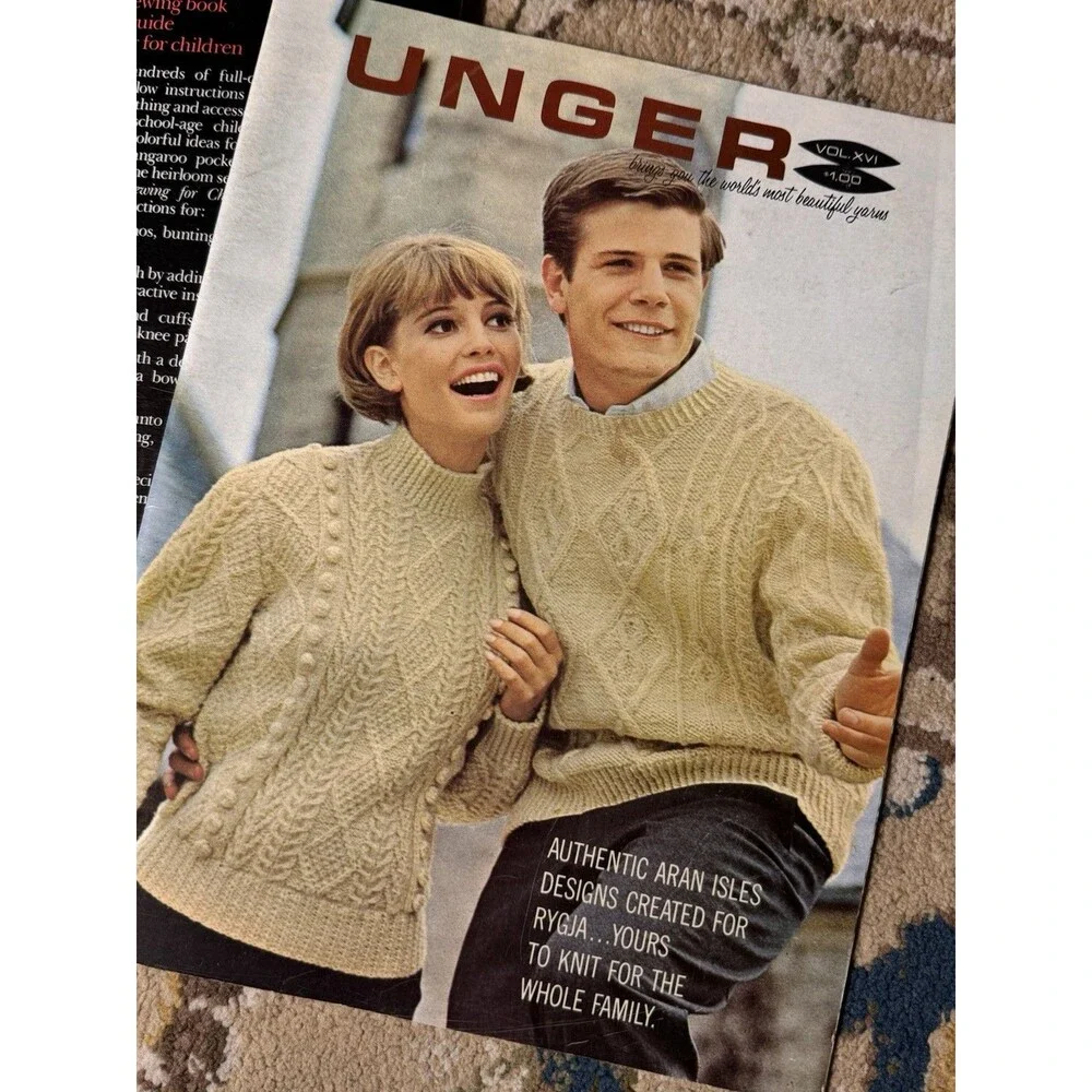 Singer Sewing for Children Book 1980's Clothing Handmade-Unger Knit Lot 2